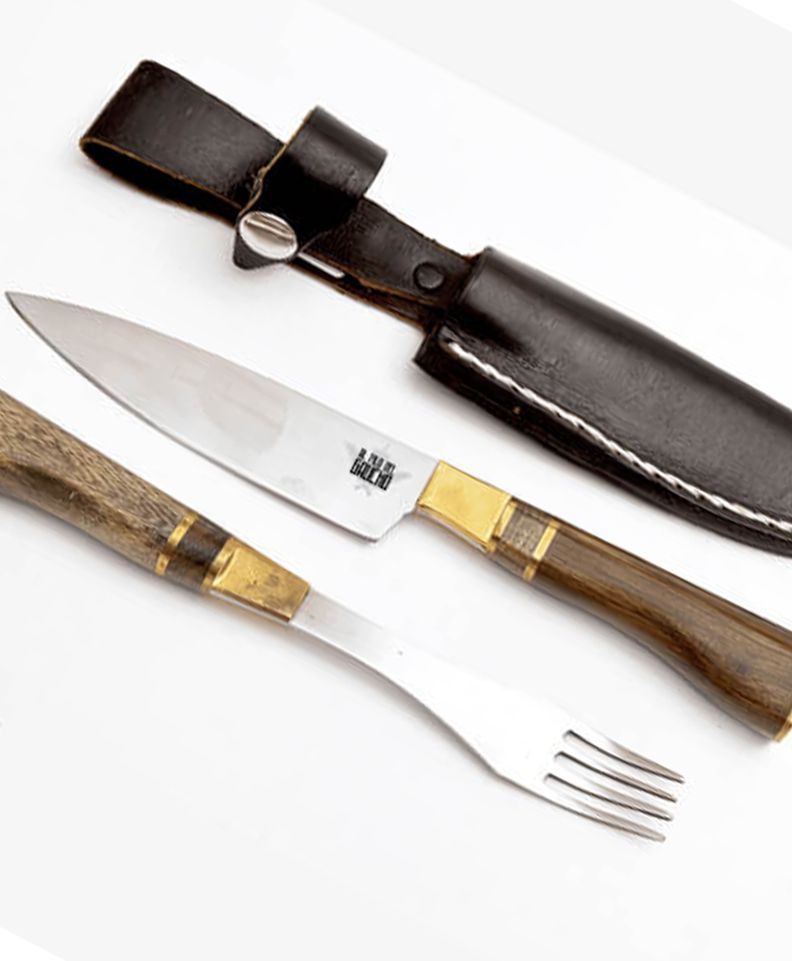 Cuchillo Tenedor Parrillero Campestre-1