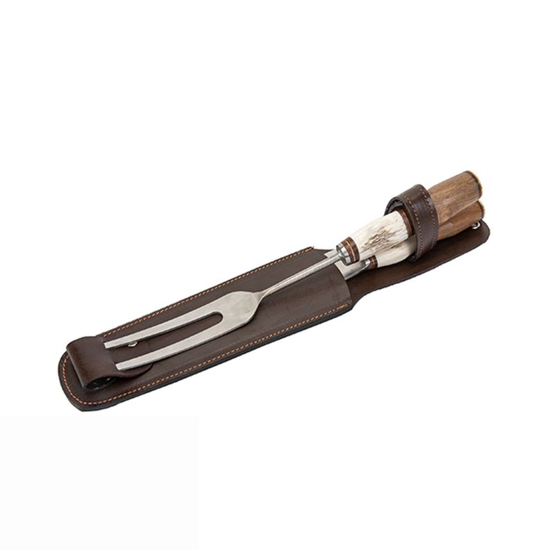 Juego de Trinchar Ciervo Madera-2