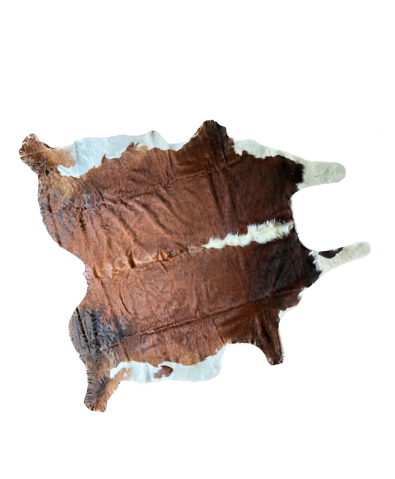 Alfombra Cuero Vaca Premium Negro blanco Manchas-0