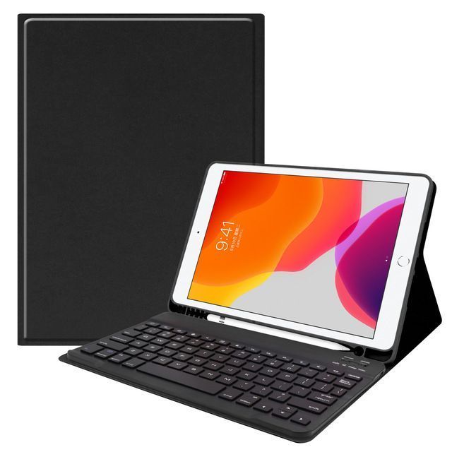 Funda Smart Cover Negra para IPAD 10.2 Con teclado Magnético-0