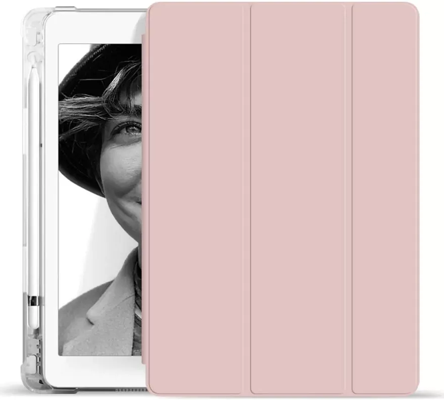 Funda Clear case para iPad 10.2 + Lapiz Tactil Magnetico-1