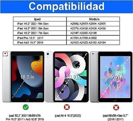 Funda Rosa Con teclado Para IPAD 10.2 -1