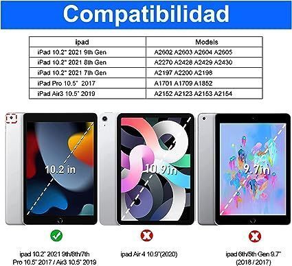 Para IPAD 10.2 Funda Verde claro Con teclado Magnético-2