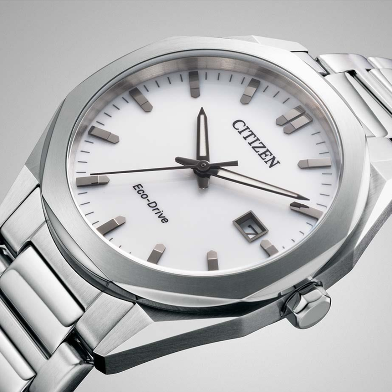 RELOJ CITIZEN BM7620-83A HOMBRE ECO-DRIVE PLATEADO DIAL BLANCO