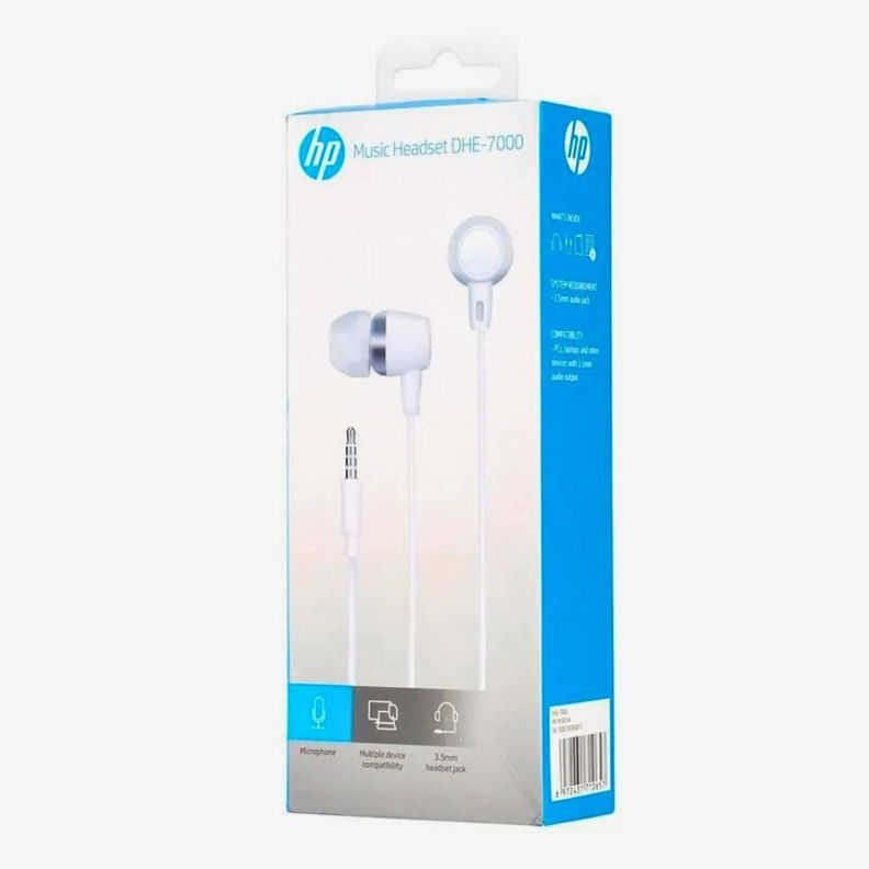 AUDÍFONOS IN EAR HP DHE-7001 WHITE-2