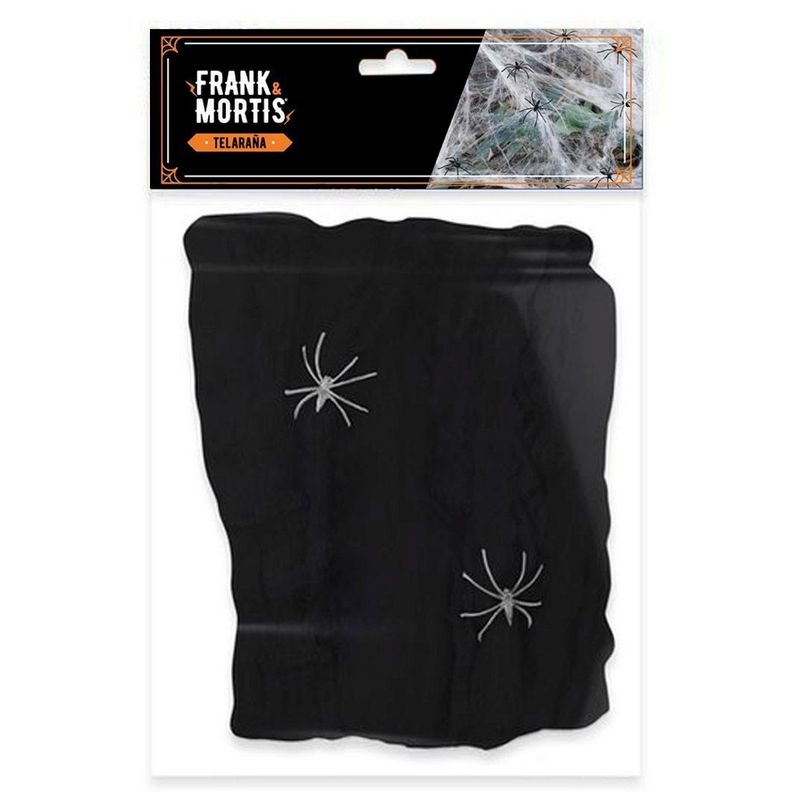 Tela de Araña Negra 80 gr. Halloween Frank & Mortis