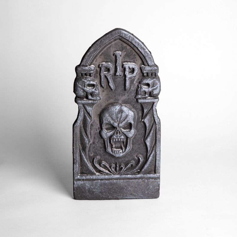 Lápida Calavera RIP para jardin