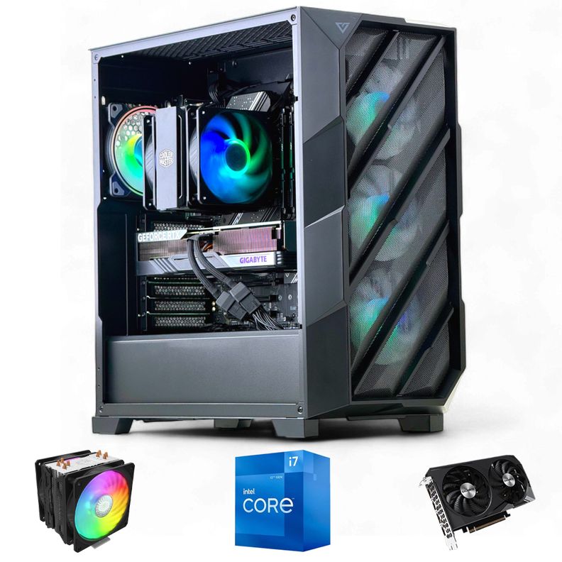 PC GAMER: INTEL CORE i7 12700K 32gb DDR5 1Tb RTX 4060 WiFi Air-0