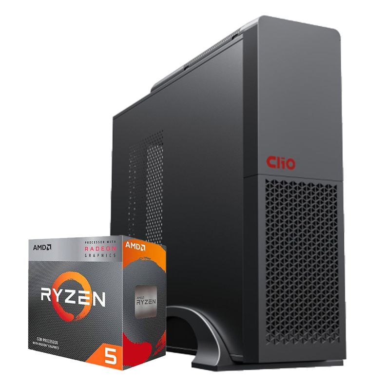 PC oficina slim: AMD RYZEN 5 4600g Vega 8 16gb 500Gb WiFi-0