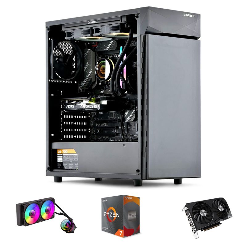 PC GAMER: AMD RYZEN 7 5800x 32Gb 1Tb RTX 4060 WiFi-0