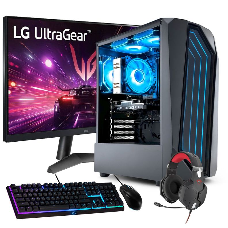 PC GAMER + MONITOR 27 + Perif: AMD RYZEN 5 8400 32gb 1Tb RTX 3050 WiFi-0