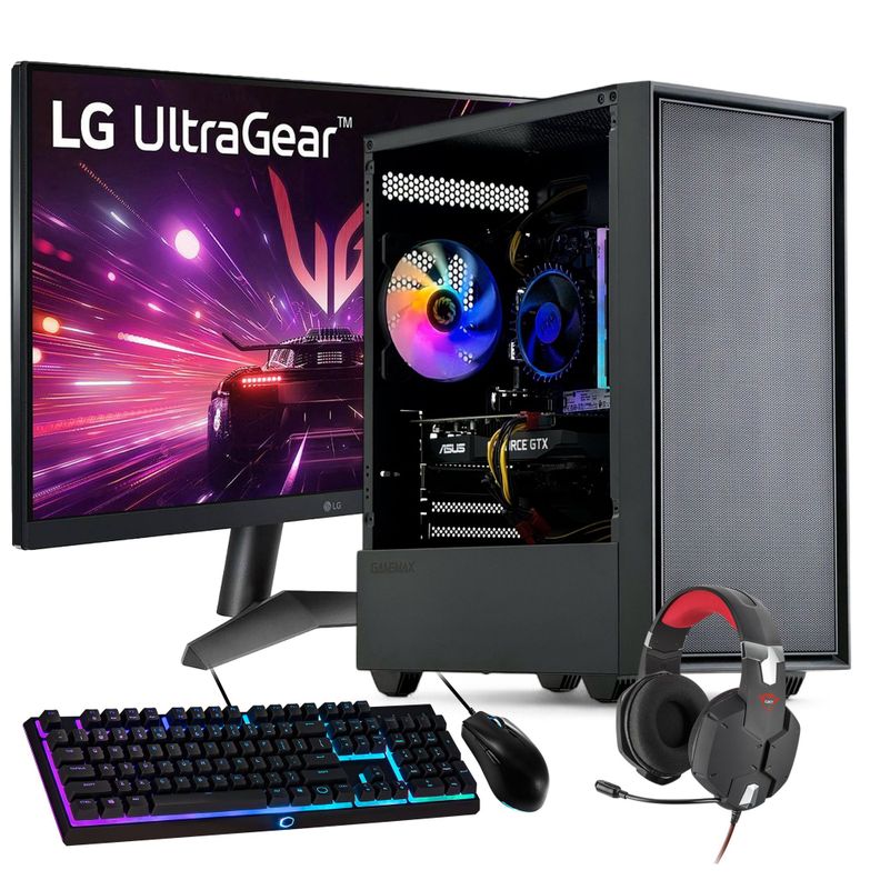 PC GAMER + MONITOR 24 + Perif: AMD RYZEN 5 8400 16gb 1Tb RTX 3050 WiFi-0