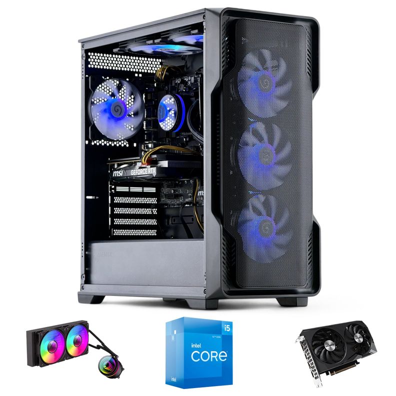 PC GAMER Siege INTEL CORE i5 12400 32gb DDR5 1Tb RTX 3060 WiFi-0