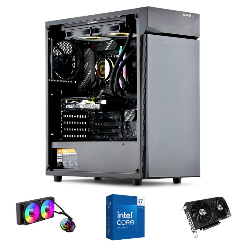 PC GAMER INTEL CORE i7 14700K 64gb DDR5 1Tb RTX 5070 12Gb WiFi-0