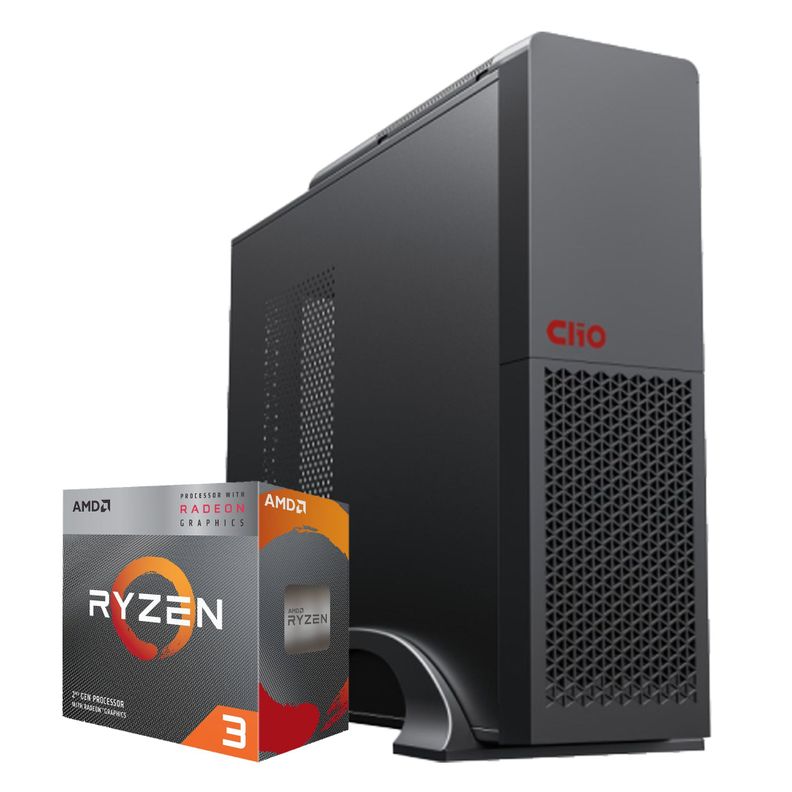 PC oficina mini: AMD Ryzen 3 5300G Vega 6 8gb 240Gb WiFi-0