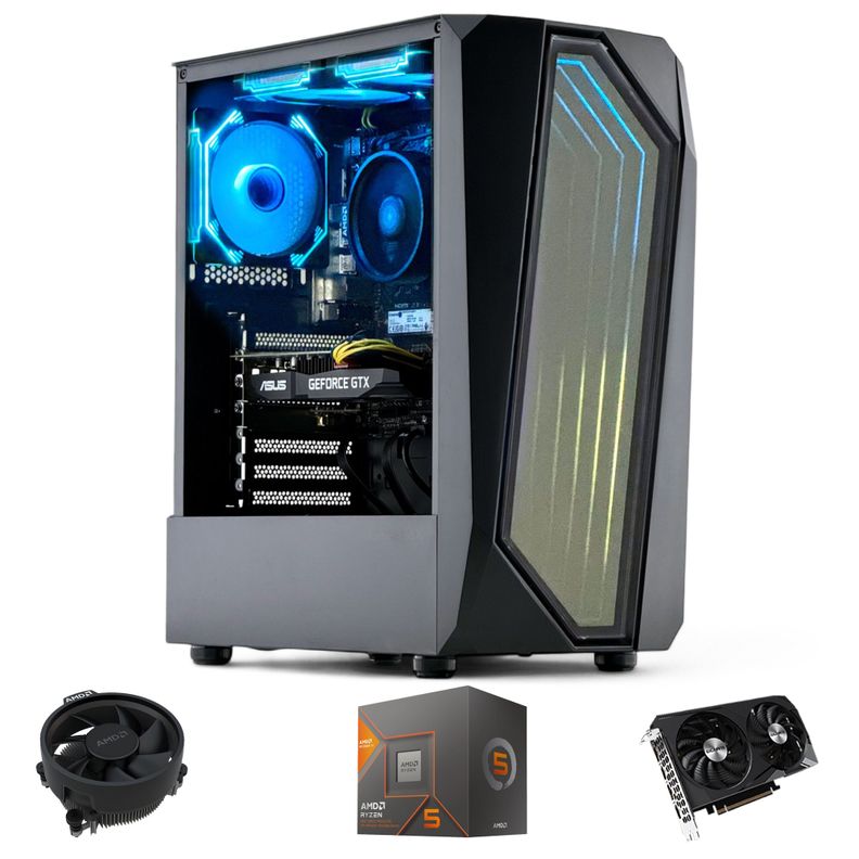 PC GAMER Bandit AMD RYZEN 5 8400F 16gb DDR5 1Tb RTX 3050 WiFi-0