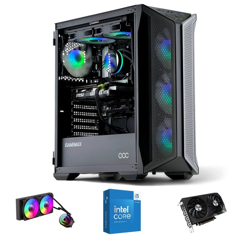 PC GAMER Blanco INTEL CORE i5 14600K 32gb DDR5 1Tb RTX 4070 SUPER WiFi-0