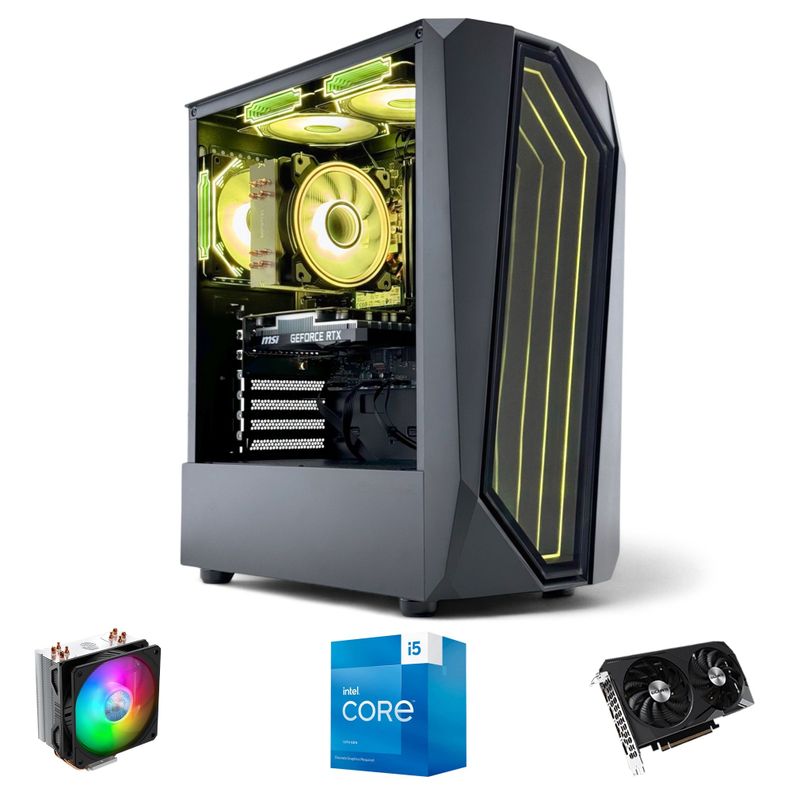 PC GAMER Bandit INTEL CORE i5 12400 16gb DDR5 1Tb RTX 3050 WiFi-0
