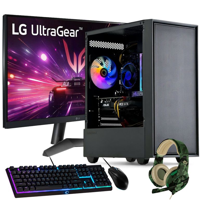 PC GAMER Storm + MONITOR 24 + Perif: AMD RYZEN 7 5700 16gb 1Tb GTX 1650 WiFi-0