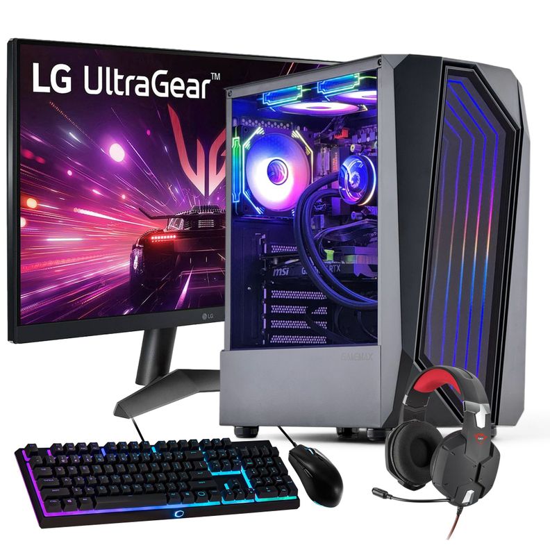 PC GAMER + MONITOR 27 + Perif: AMD RYZEN 5 8400 32gb 1Tb RTX 3060 WiFi-0