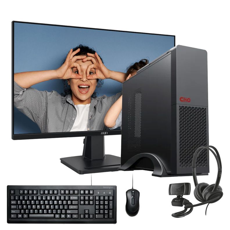 PC mini + MONITOR 24 + Perif: INTEL CORE i7 12700 32Gb 2Tb UHD 770 WiFi Negro
