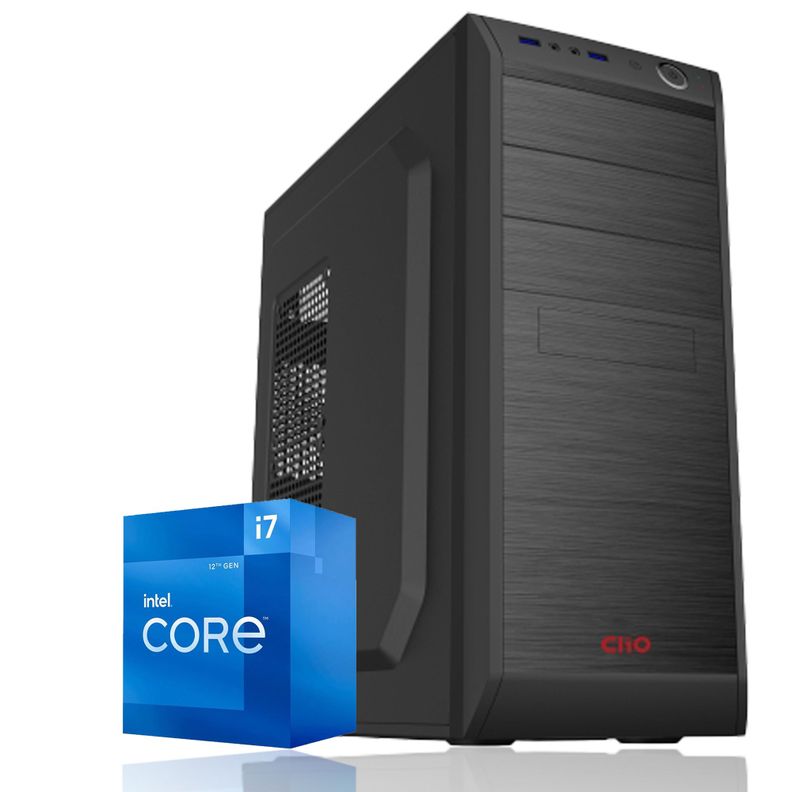 PC oficina INTEL Core i7 12700 64Gb DDR5 2Tb UHD 770 WiFi Negro