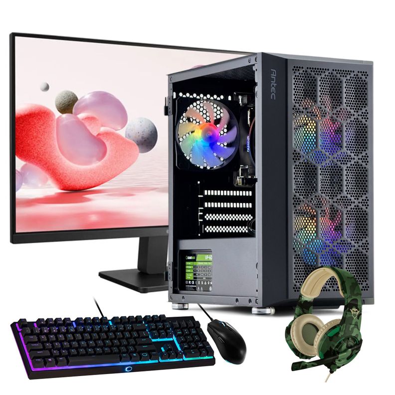 PC GAMER + MONITOR 24 + Perif: INTEL CORE i3 14100 16gb 1Tb UHD 730 WiFi-0
