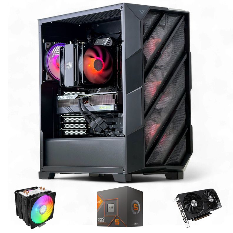 PC GAMER AMD RYZEN 5 8600G 32Gb DDR5 1Tb RTX 3060 WiFi Air-0