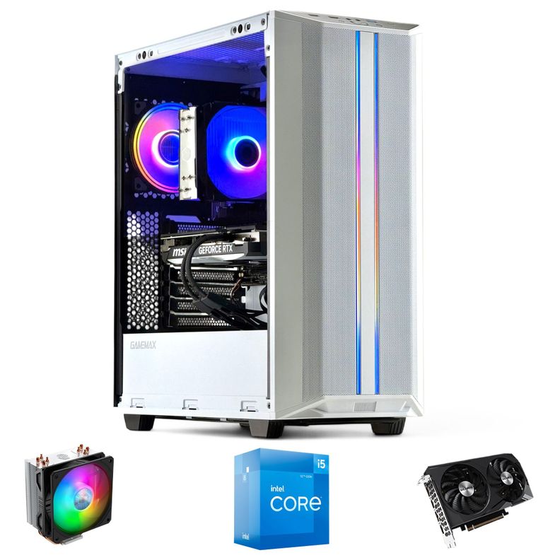 PC GAMER Blanco INTEL CORE i5 14400 32gb DDR5 1Tb RTX 3050 WiFi Air-0