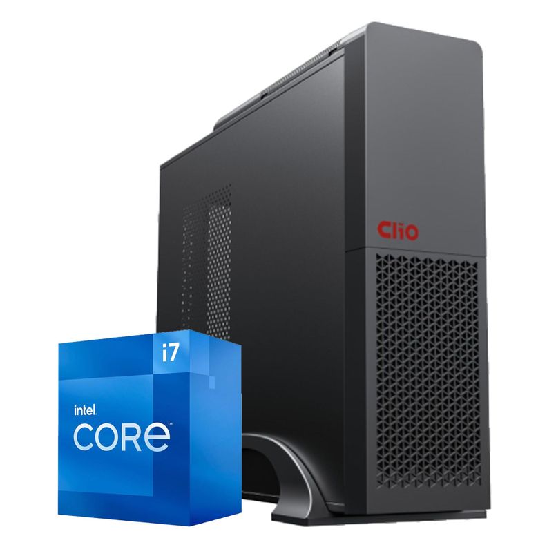 PC oficina mini INTEL Core i7 12700 32Gb 2Tb UHD 770 WiFi Negro