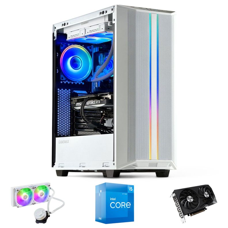PC GAMER Blanco INTEL CORE i5 12400 32gb DDR5 1Tb RTX 3060 WiFi-0