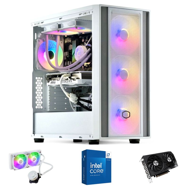 PC GAMER Blanco INTEL CORE i7 14700K 32gb DDR5 2Tb RTX 5070 12Gb WiFi-0