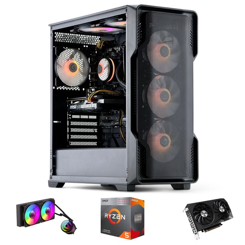 PC GAMER Siege AMD RYZEN 5 5600XT 32gb 1Tb RTX 3060 WiFi-0