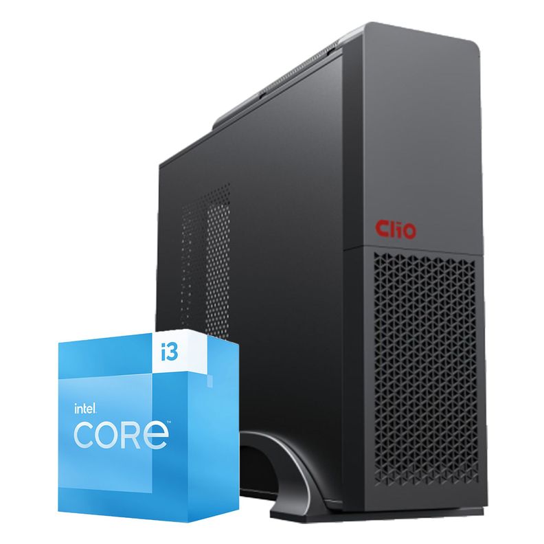 PC oficina mini INTEL Core i3 14100 32Gb DDR5 1Tb UHD 730 WiFi Negro