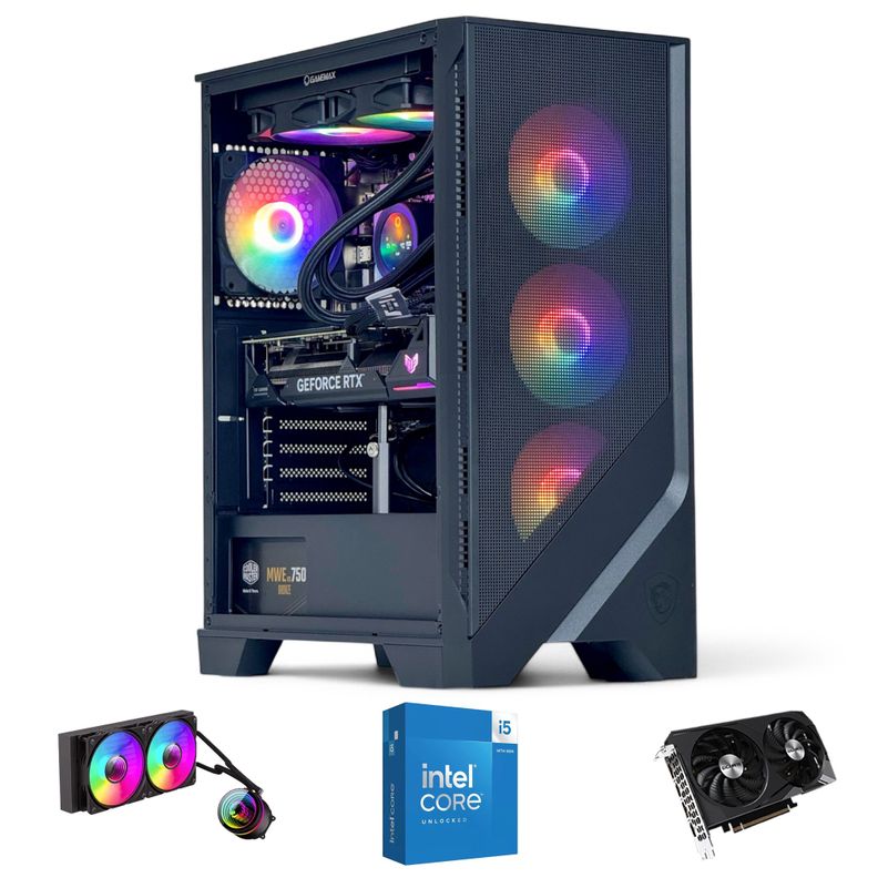 PC GAMER INTEL CORE i5 14600K 64gb DDR5 1Tb RTX 5070 12Gb WiFi-0
