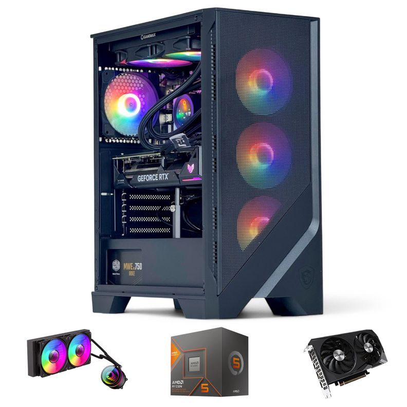PC GAMER AMD RYZEN 5 8600G 32Gb DDR5 1Tb RTX 4070 SUPER WiFi-0