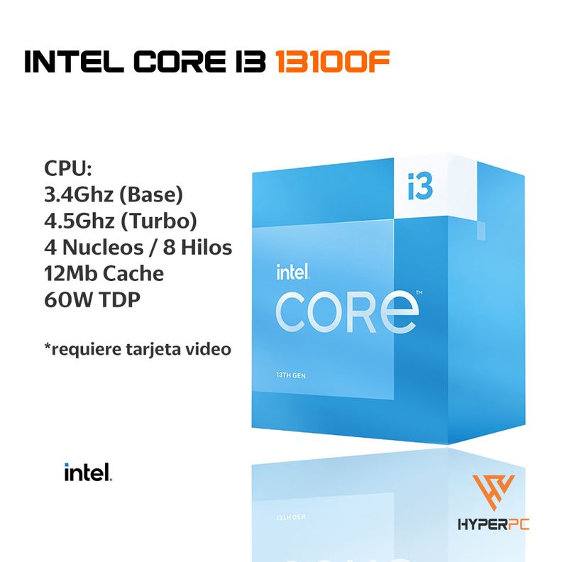 PC GAMER: INTEL CORE i3 13100 16gb 500Gb RTX 3060 WiFi-1