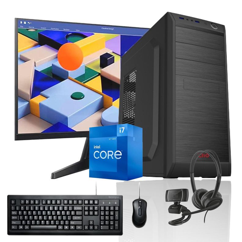 PC + MONITOR 24 + Perif: INTEL CORE i7 12700 32gb 1Tb UHD 770 WiFi-0