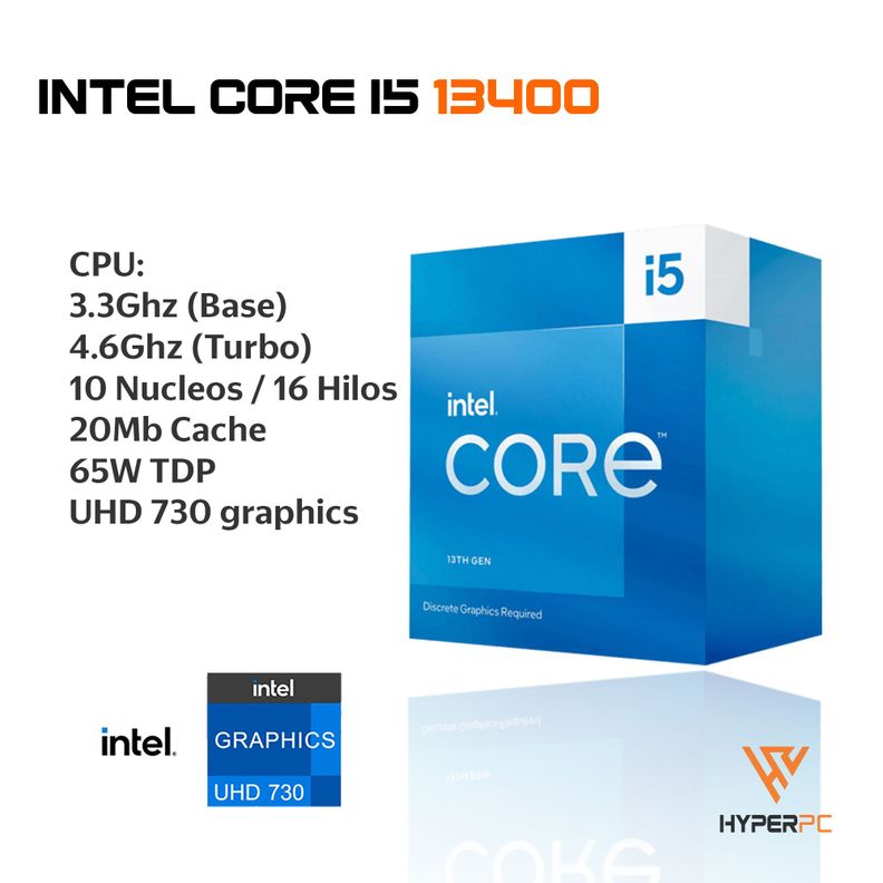 PC slim + MONITOR 22 + Perif: INTEL CORE i5 13400 16gb 500Gb UHD 730 WiFi-1