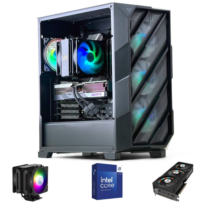 PC GAMER INTEL CORE i9 14900KF 64gb DDR5 2Tb RTX 5070 Air-0