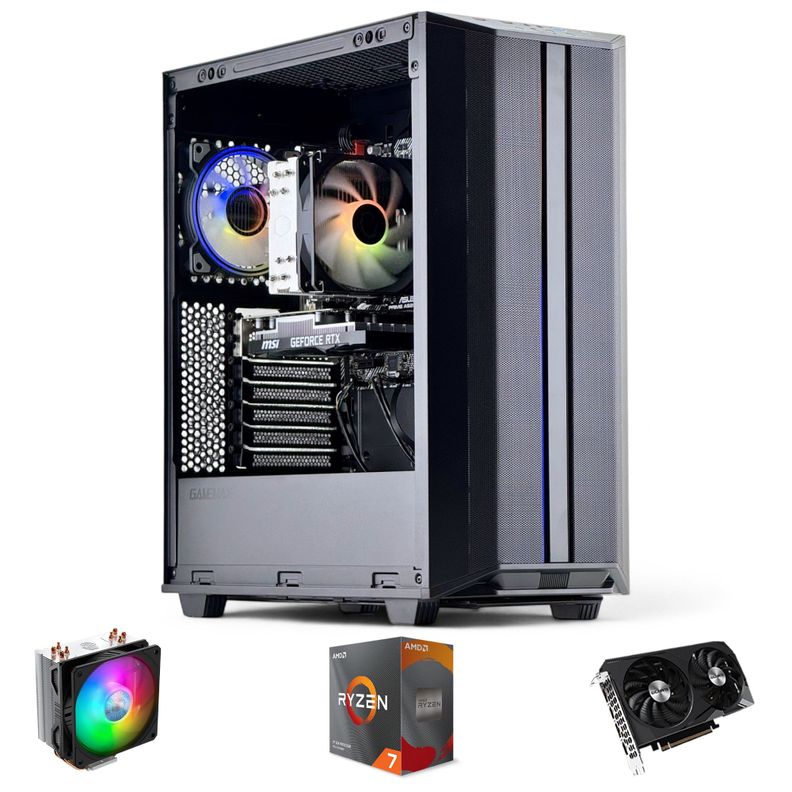 PC GAMER AMD RYZEN 7 5700 32gb 1Tb RTX 3060 WiFi Air-0