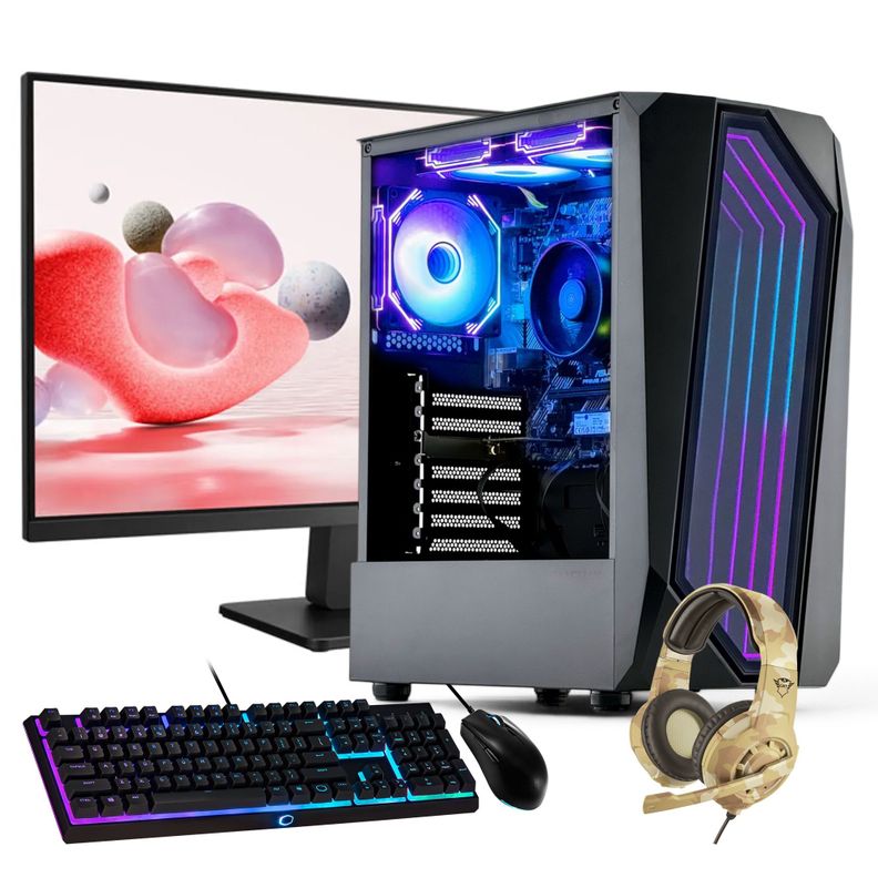 PC GAMER + MONITOR 24 + Perif: AMD RYZEN 5 5600GT 16gb 1Tb Vega WiFi-0