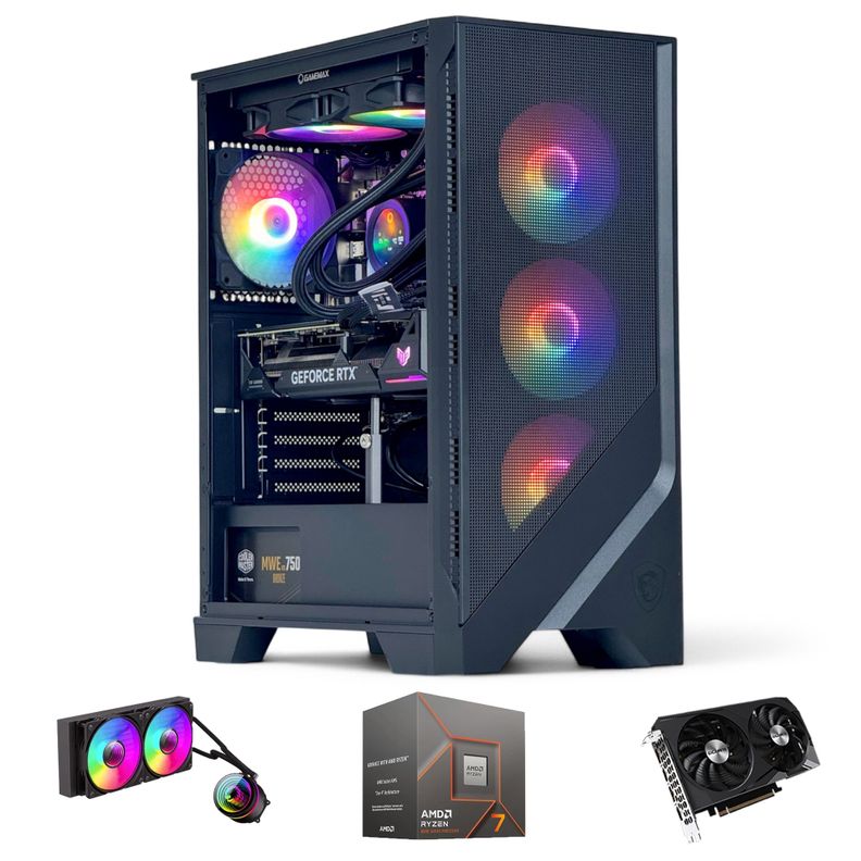 PC GAMER AMD RYZEN 7 8700 32Gb DDR5 1Tb RTX 5070 12Gb WiFi-0