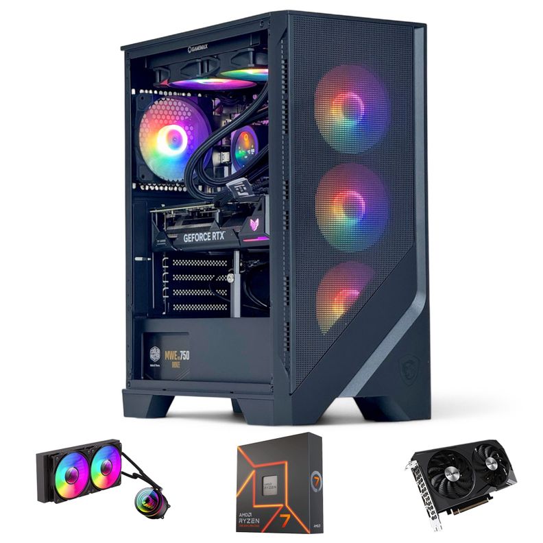 PC GAMER AMD RYZEN 7 7700X 32Gb DDR5 1Tb RTX 5070 12Gb WiFi-0