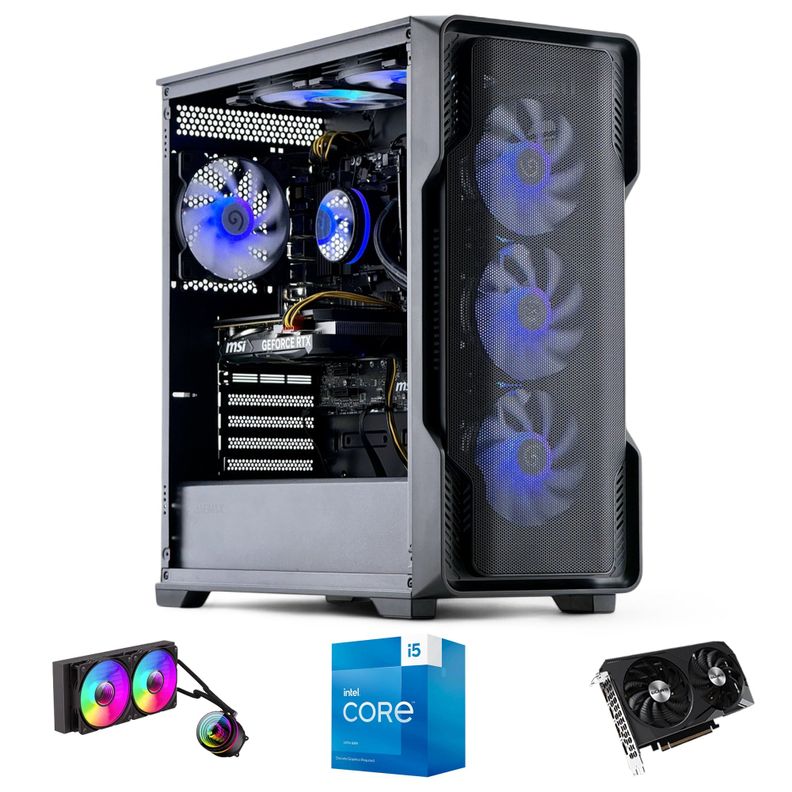 PC GAMER Siege INTEL CORE i5 14400 32gb DDR5 1Tb RTX 3060 WiFi-0