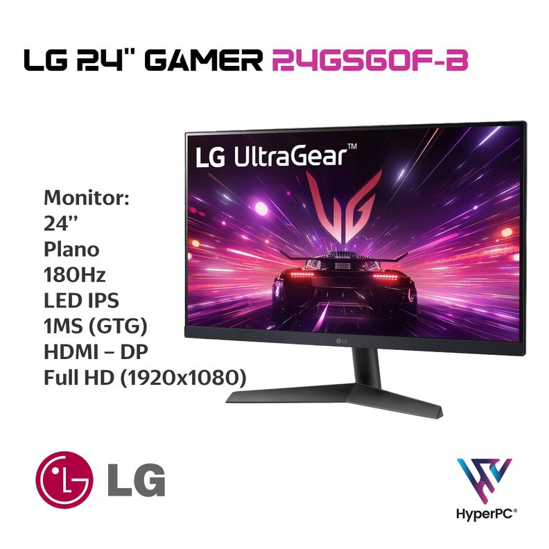 PC GAMER + MONITOR 24 + Perif: AMD RYZEN 5 8400 32gb 1Tb RTX 3050 WiFi-3