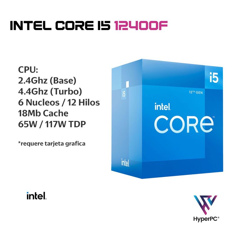 PC GAMER INTEL CORE i5 12400 32gb DDR5 1Tb RTX 3050 WiFi-2