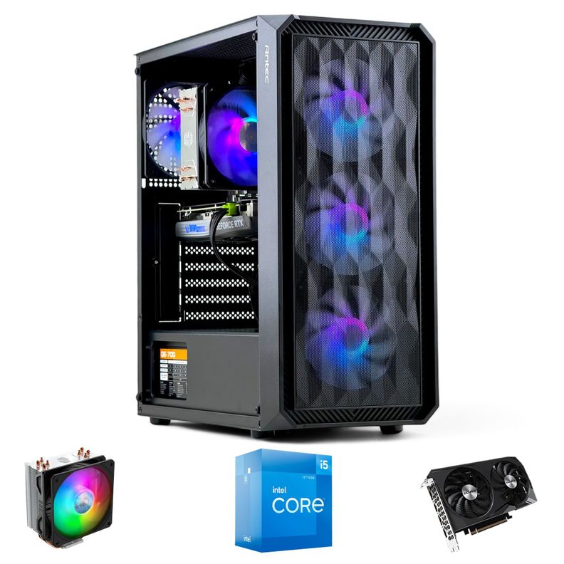 PC GAMER INTEL CORE i5 12400 16gb DDR5 1Tb RTX 3060 WiFi-0