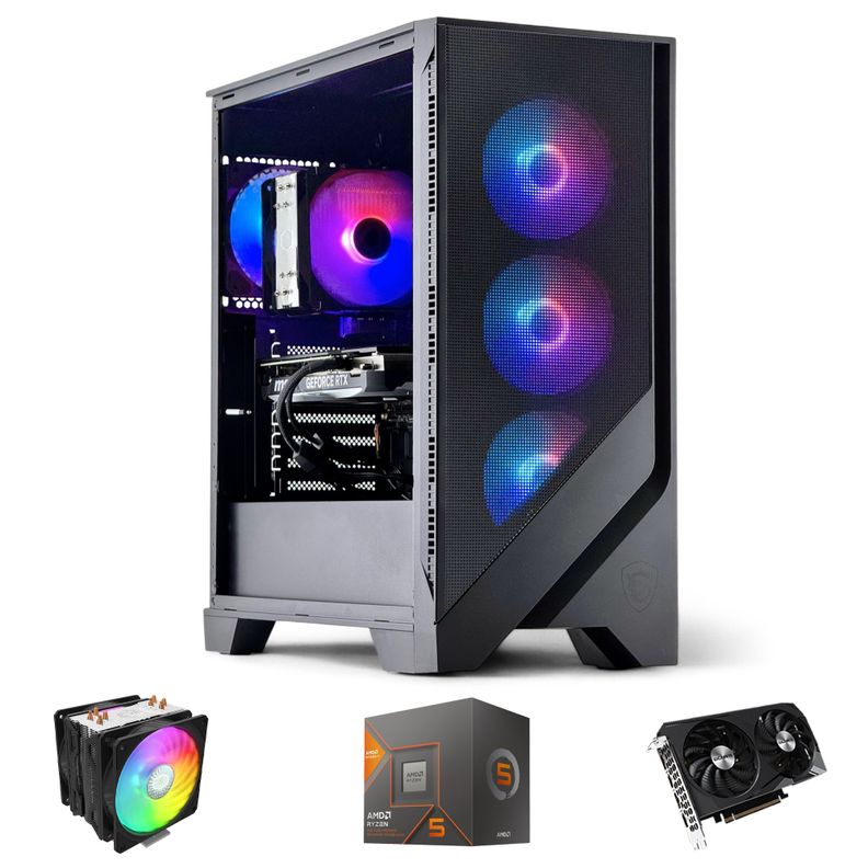 PC GAMER AMD RYZEN 5 8600G 32Gb DDR5 2Tb RTX 3060 WiFi-0