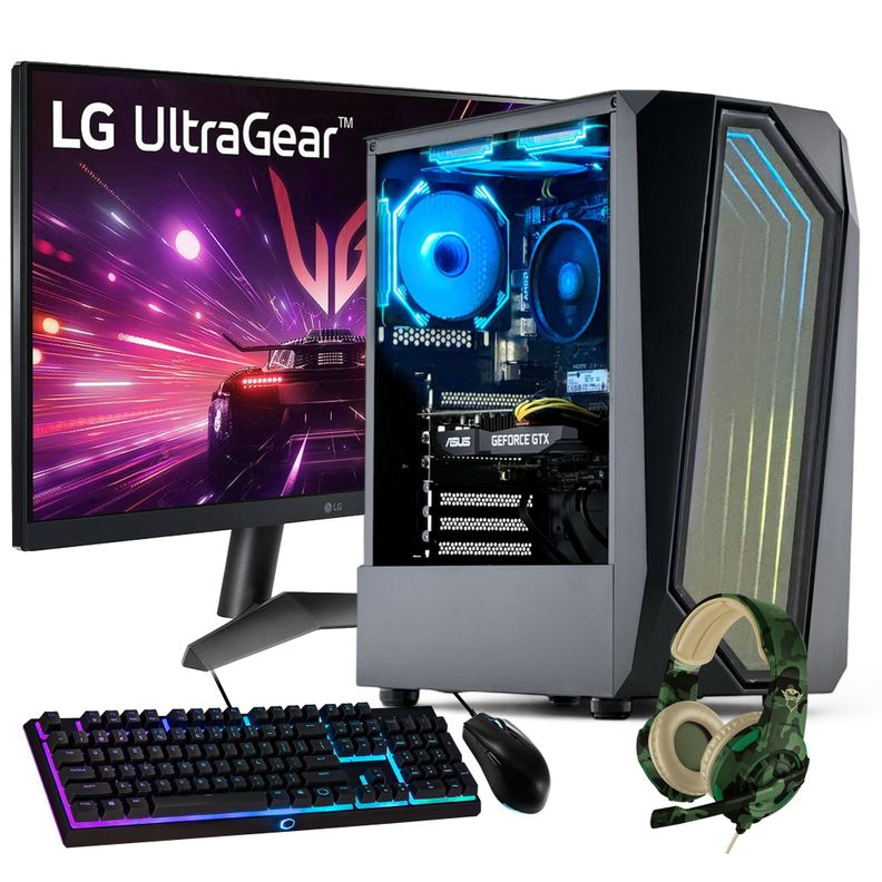 PC GAMER + MONITOR 24 + Perif: AMD RYZEN 5 5600XT 16gb 1Tb GTX 1650 WiFi-0